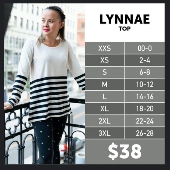 LuLaRoe Lynnae Long Sleeve Tee - Picture 5 of 5